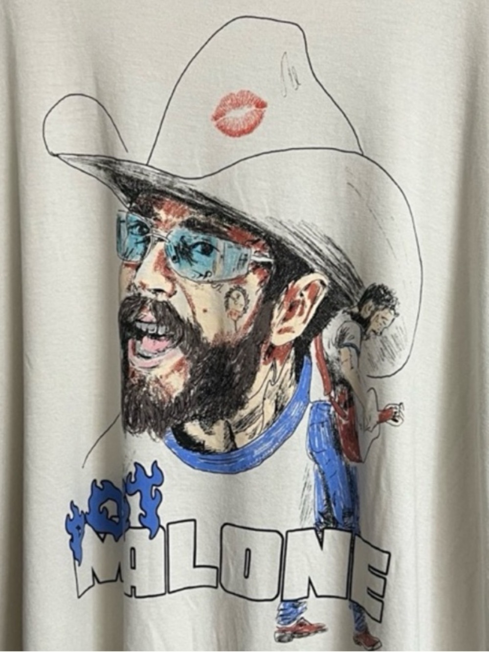 POSTY CO. Post Malone Off White Graphic Tee - 2X